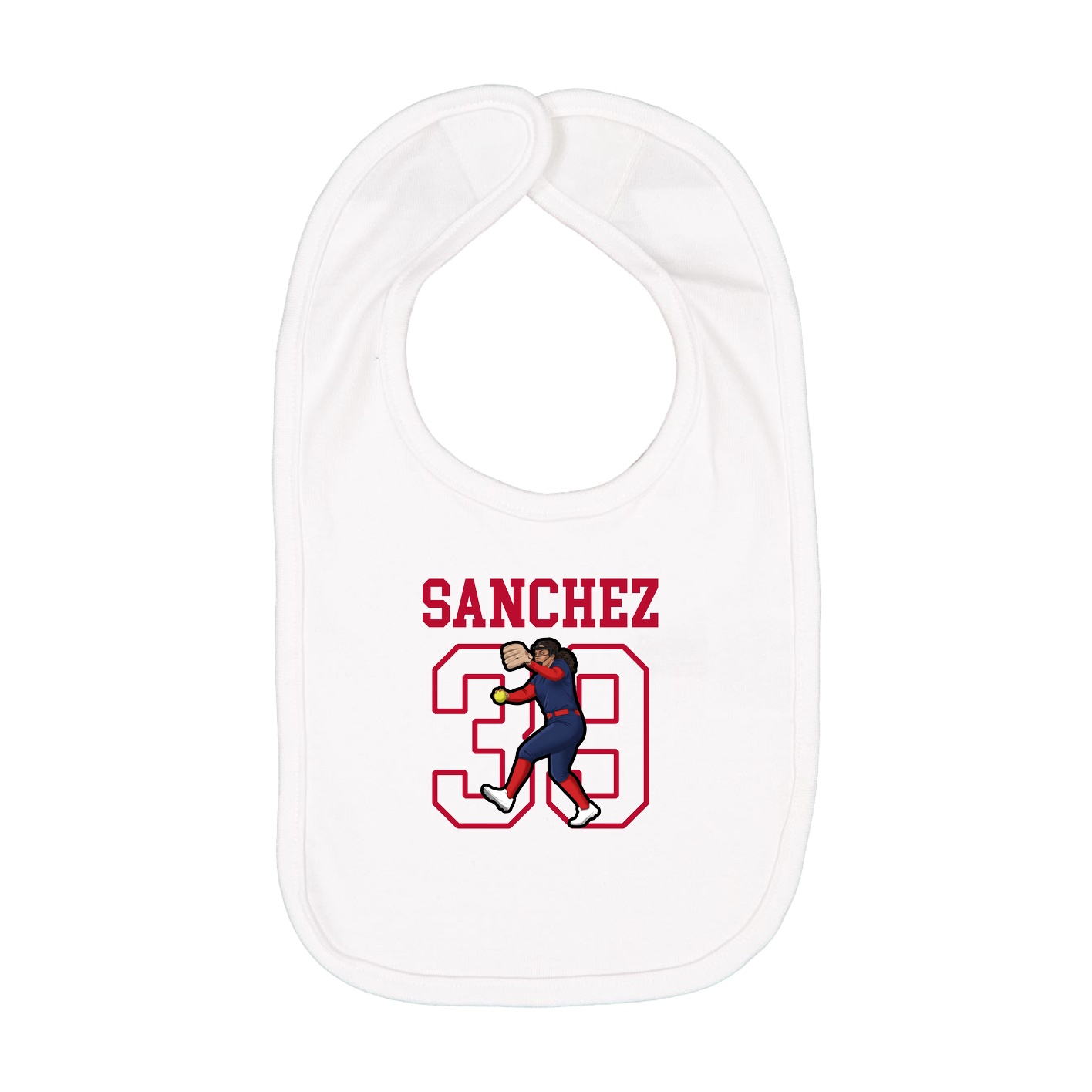 Infant Bib — Shirsey in White