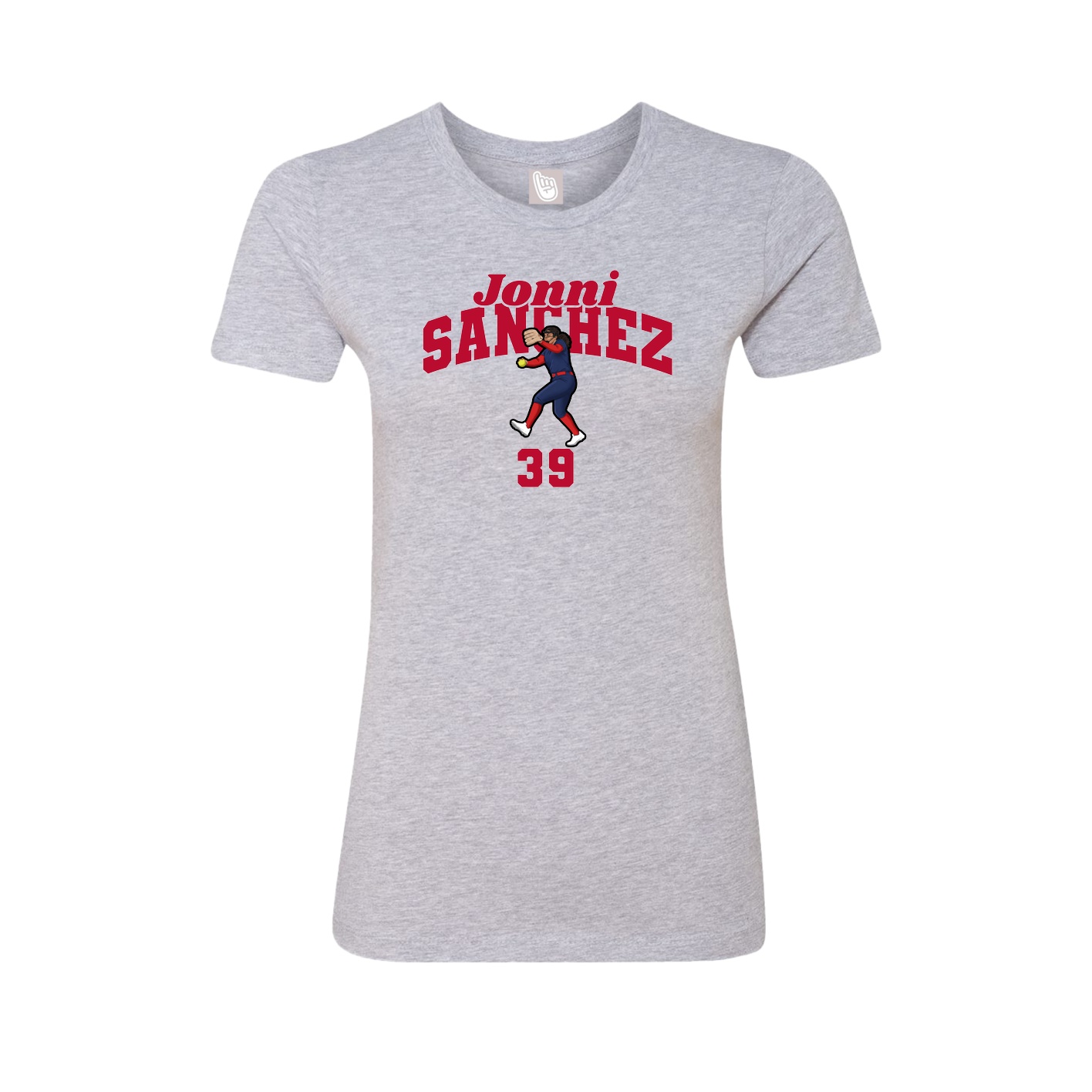 Womens Tee — Signature Arch in Grey