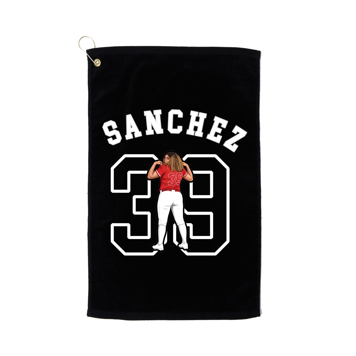 Golf Towel — Shirsey Arch in Black