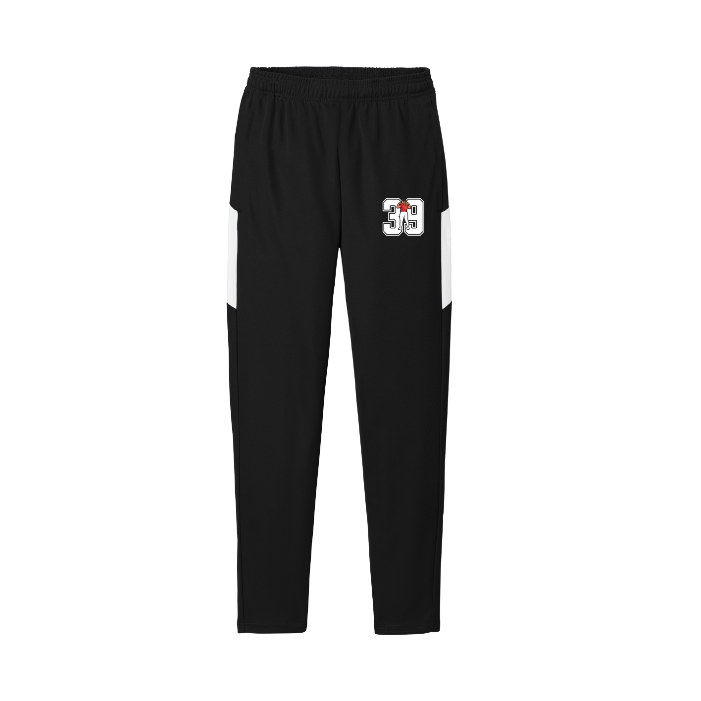 Team Travel Pant — Number in Black/White