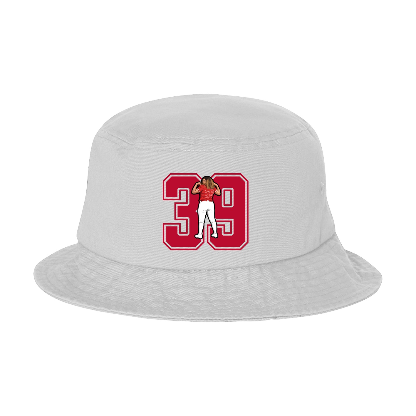 Bucket Cap — Number in White