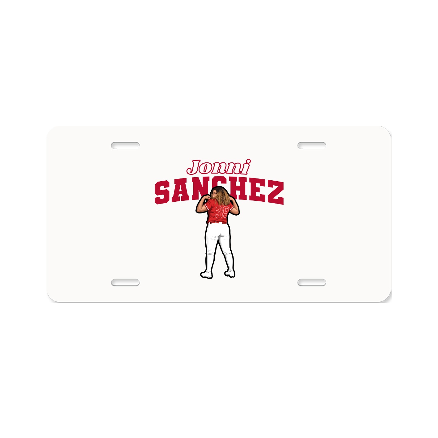 License Plate — Name Arch in Classic