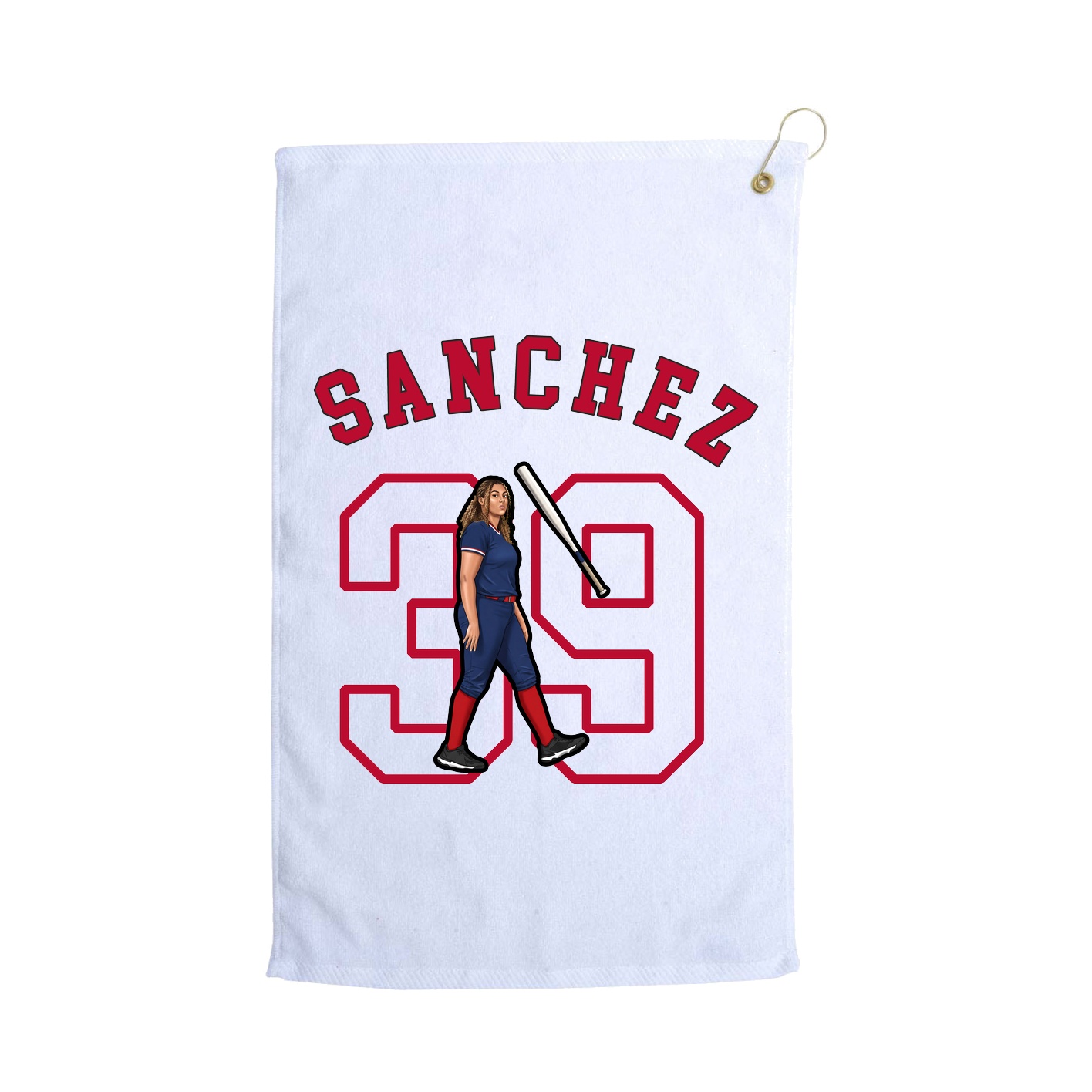 Golf Towel — Shirsey Arch in White