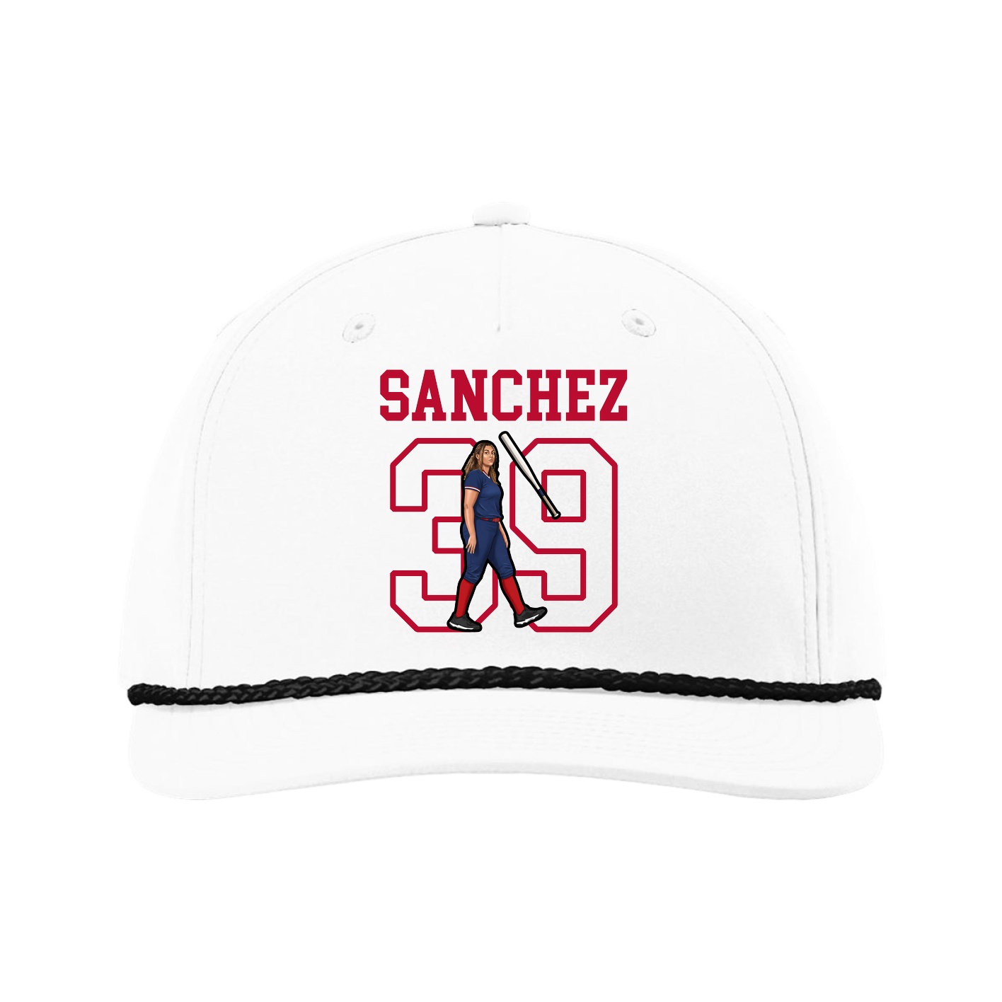Five-Panel Classic Rope Cap — Shirsey in White