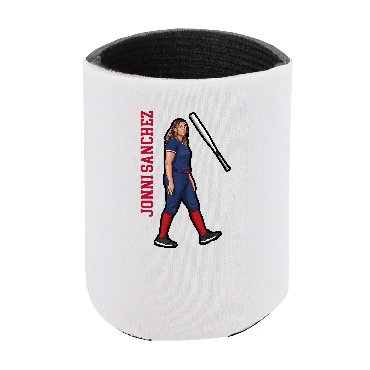 Can Holder — Name Vertical in White