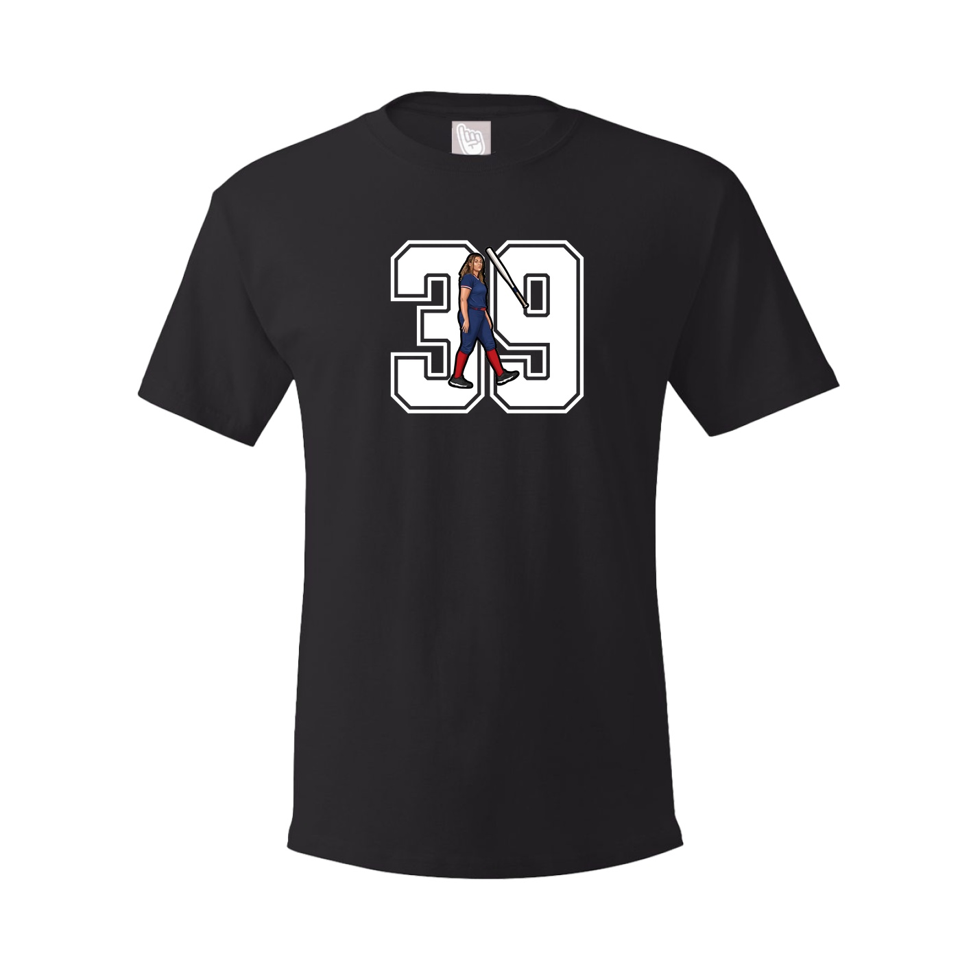 Youth Tee — Number in Black