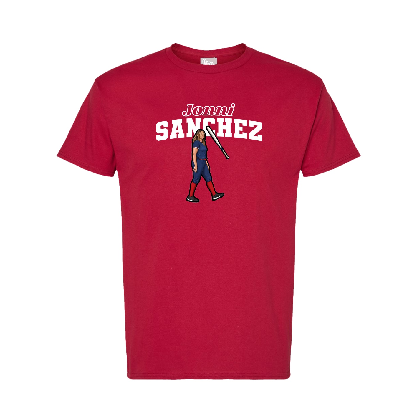 Tee — Name Arch in Crimson