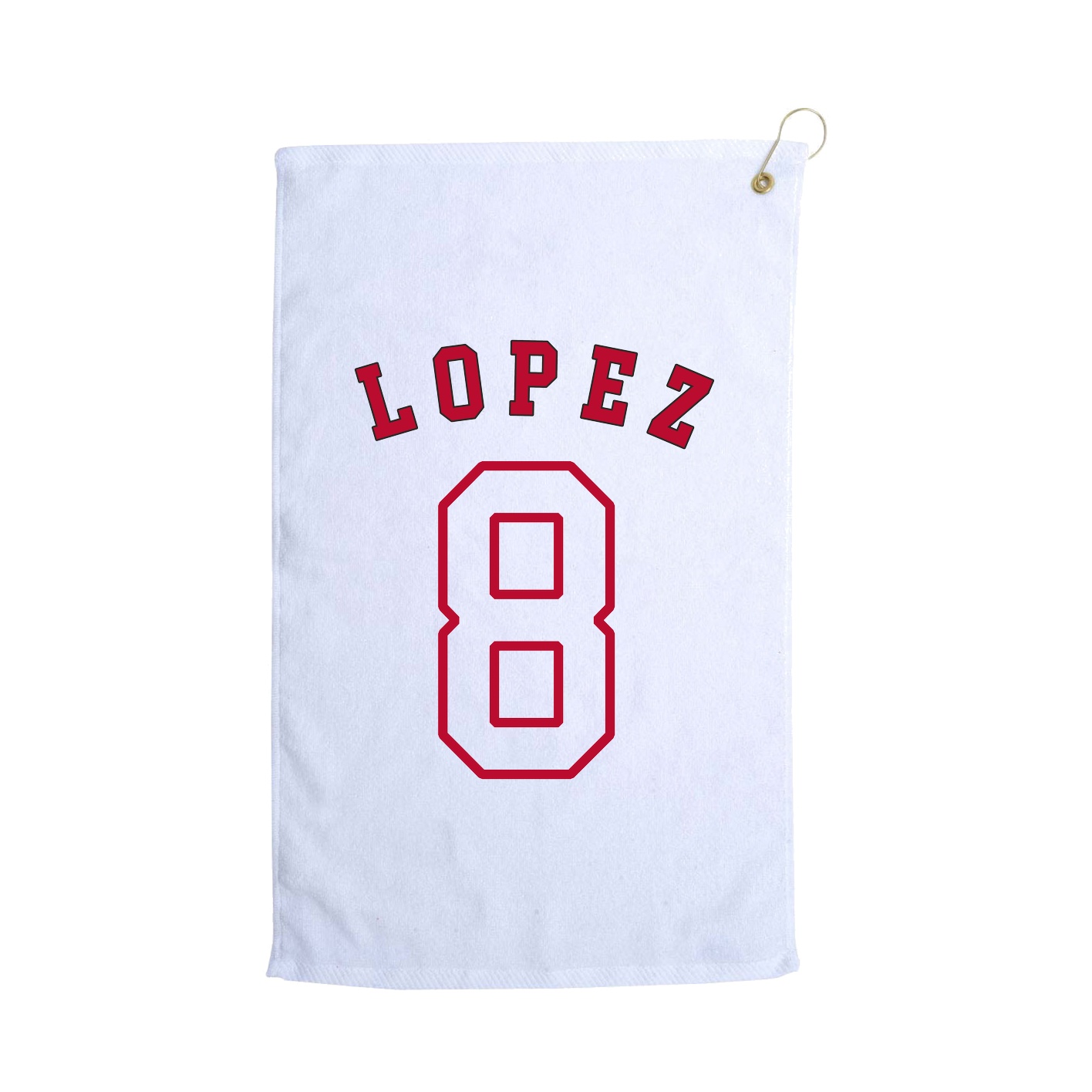 Golf Towel — Shirsey Arch in White