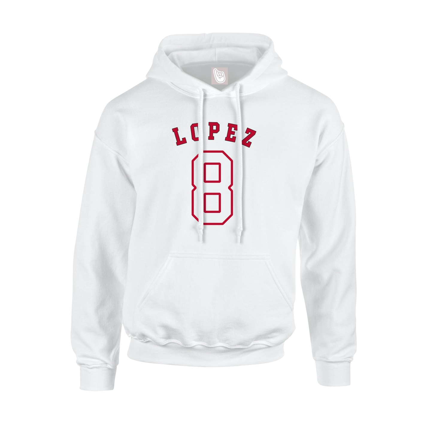 Hoodie — Shirsey Arch in White