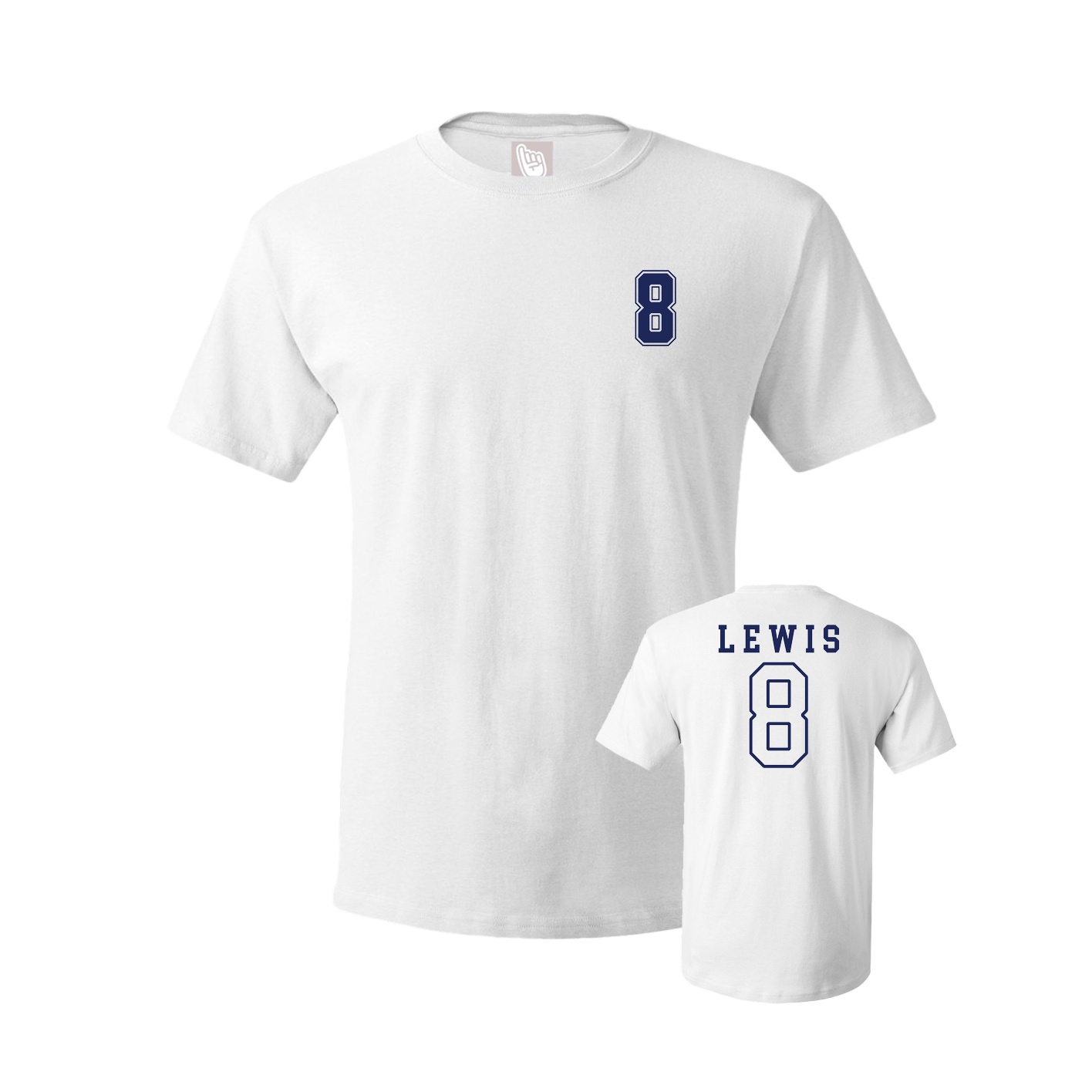 Youth Tee — Chest Back in White