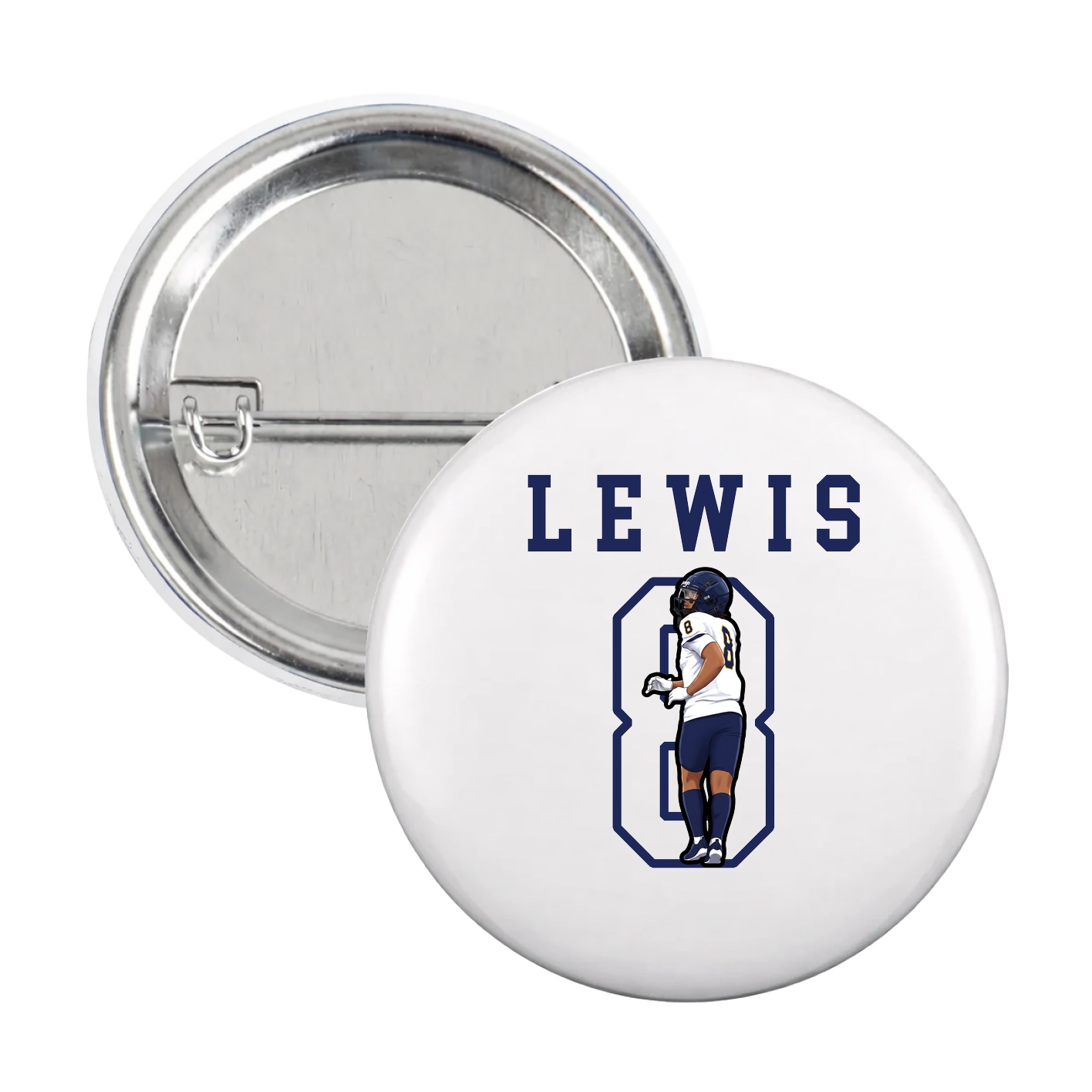 Game Day Button — Shirsey in White