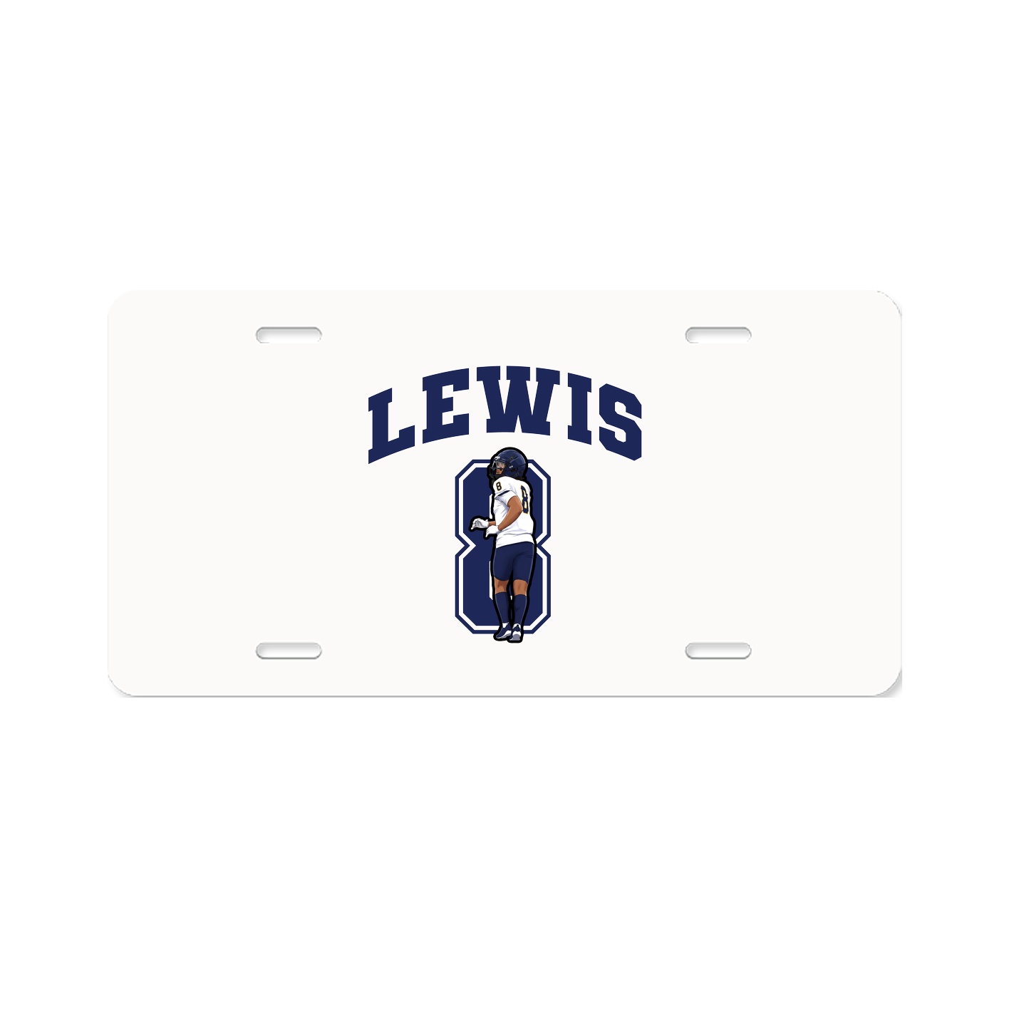 License Plate — Number in Classic