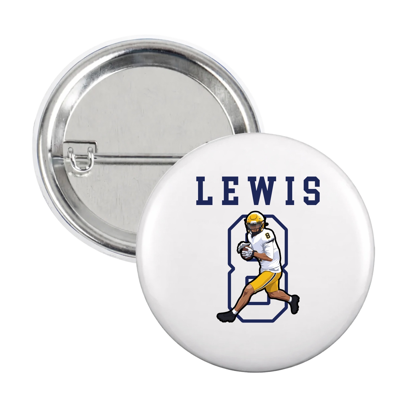 Game Day Button — Shirsey in White