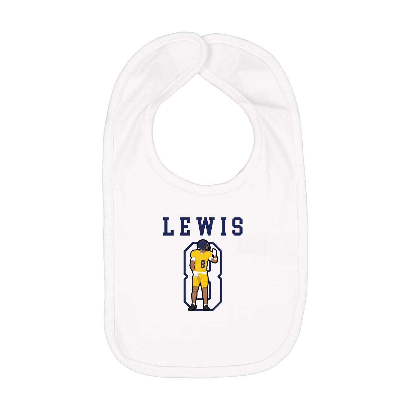 Infant Bib — Shirsey in White