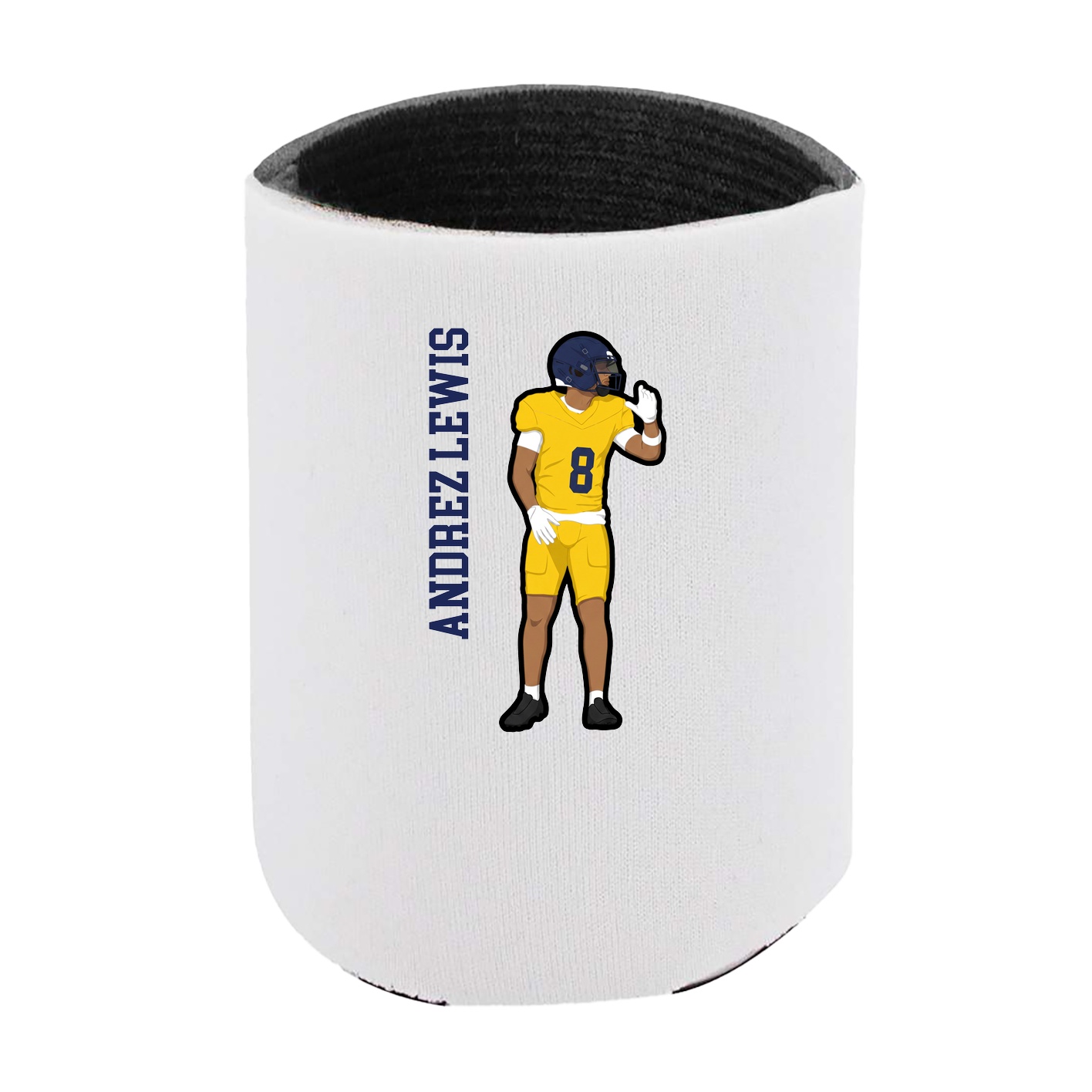 Can Holder — Name Vertical in White