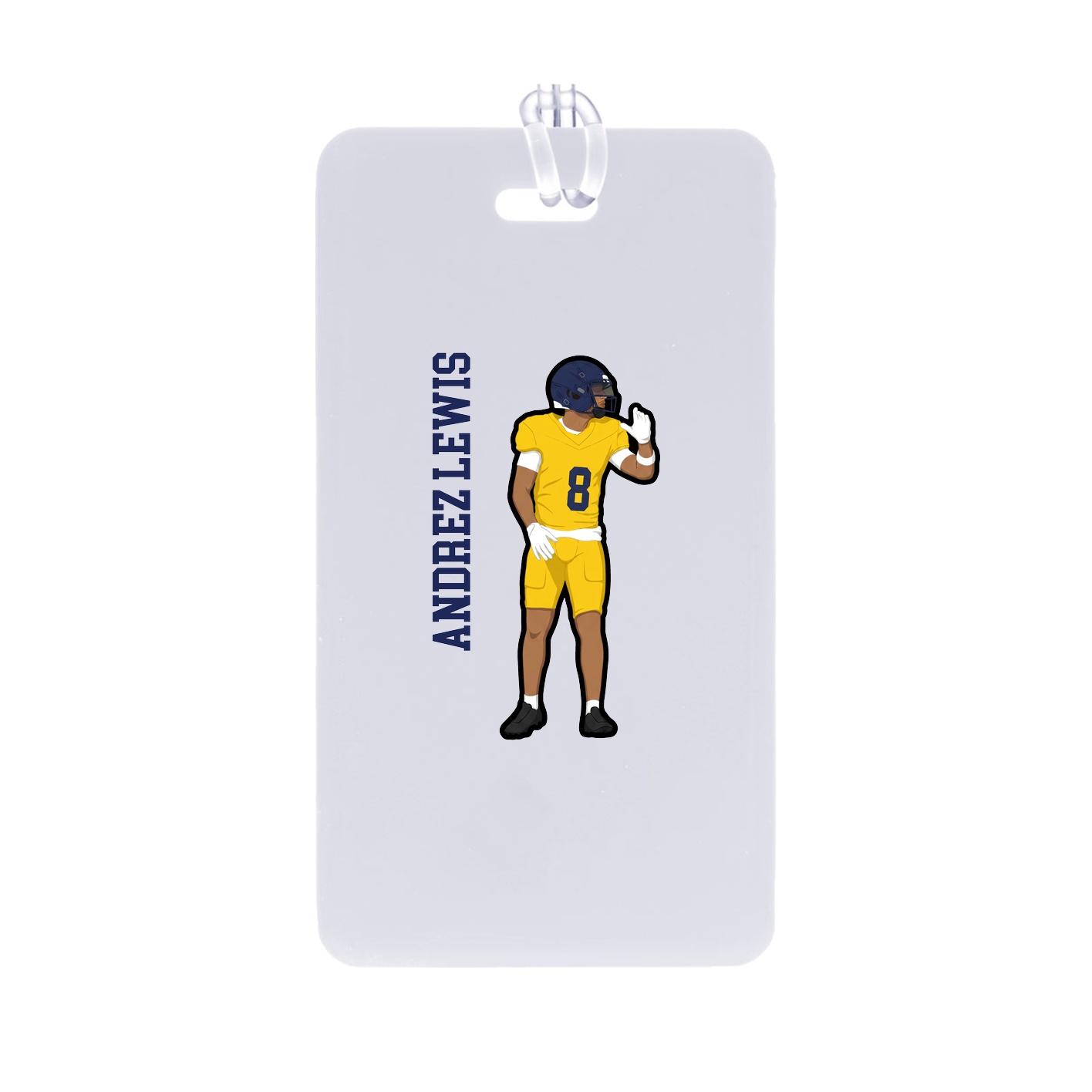 Bag Tag — Name Vertical in Classic