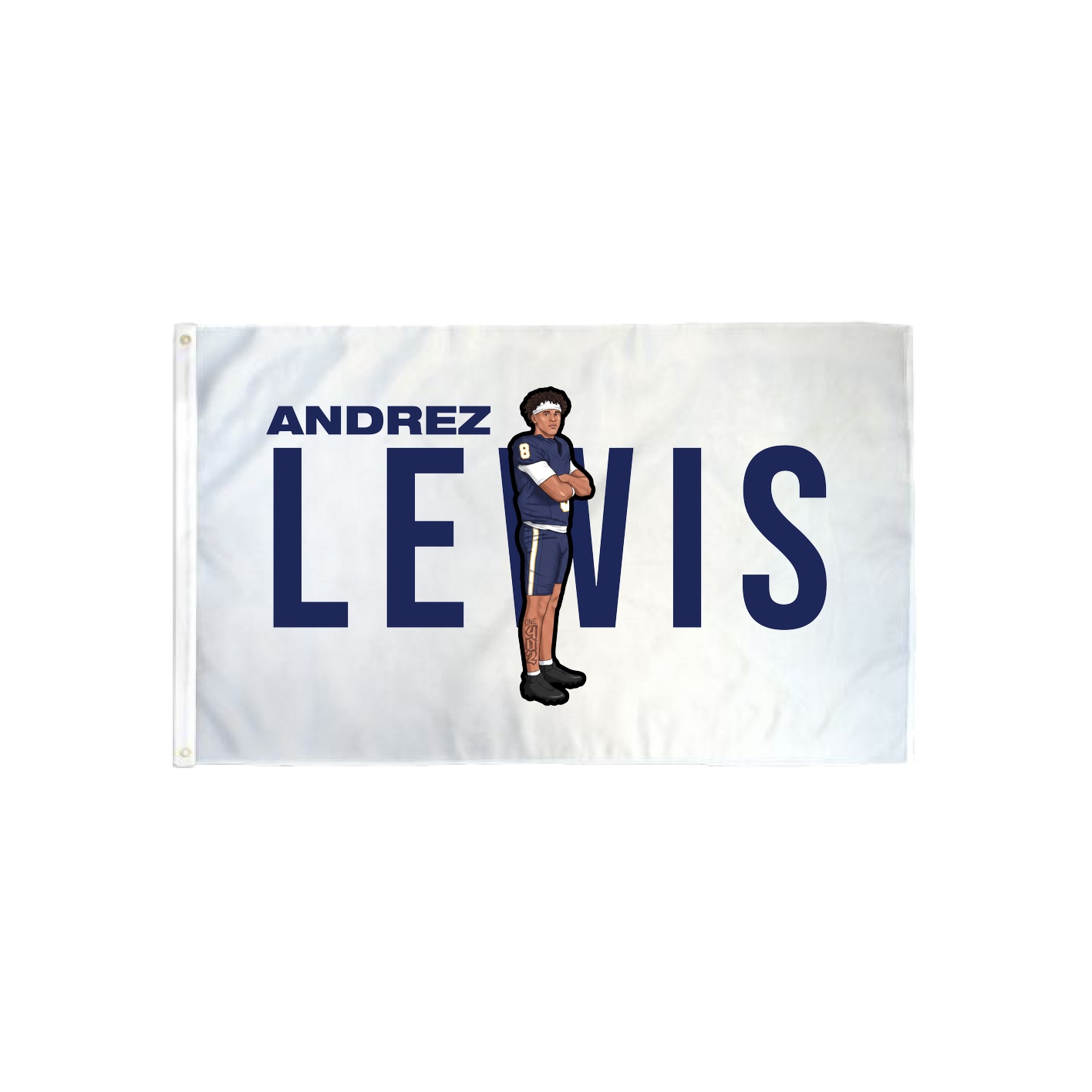 3x5 Flag — Player Name in Classic