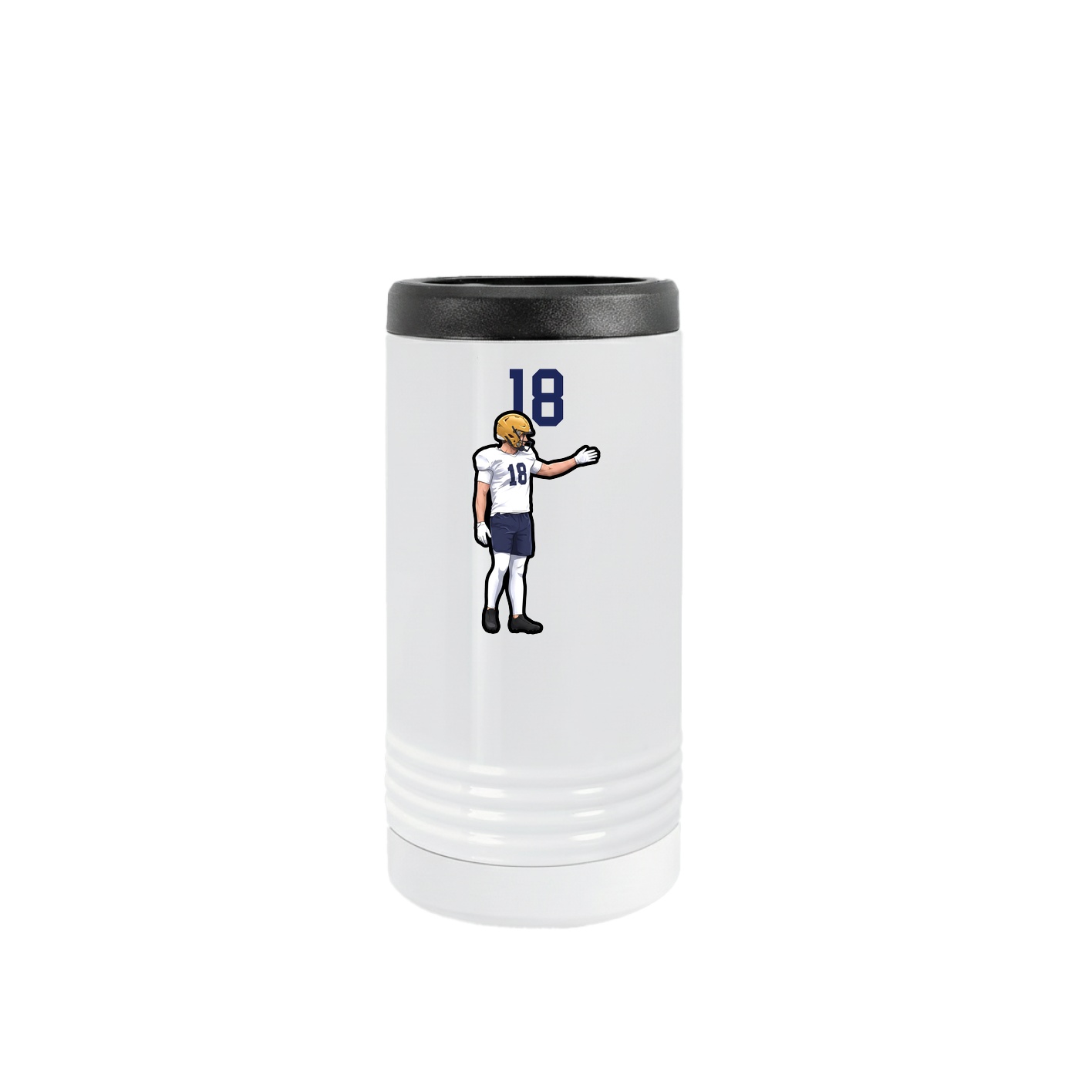 Slim Beverage Holder — Number Top in White