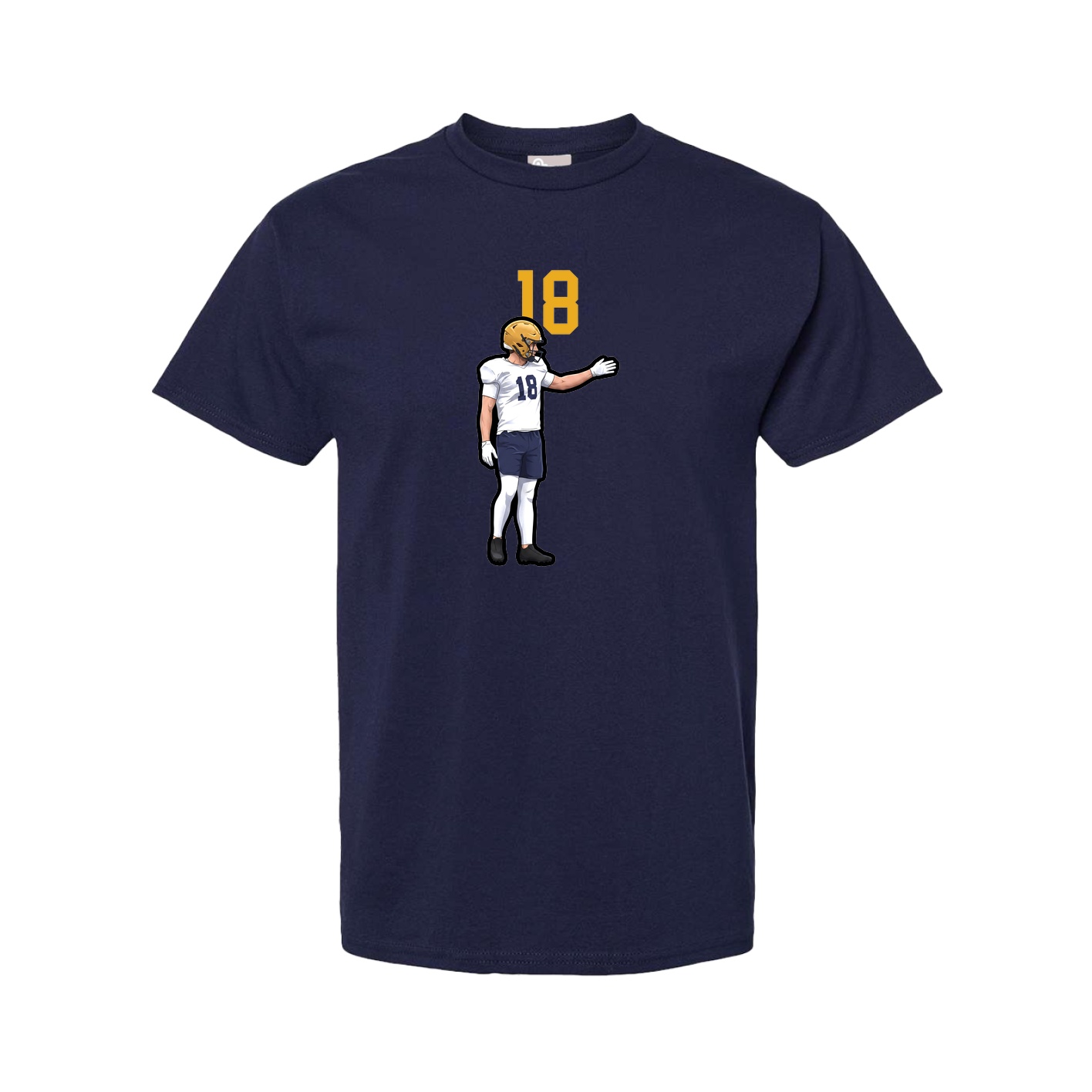 Tee — Number Top in Navy
