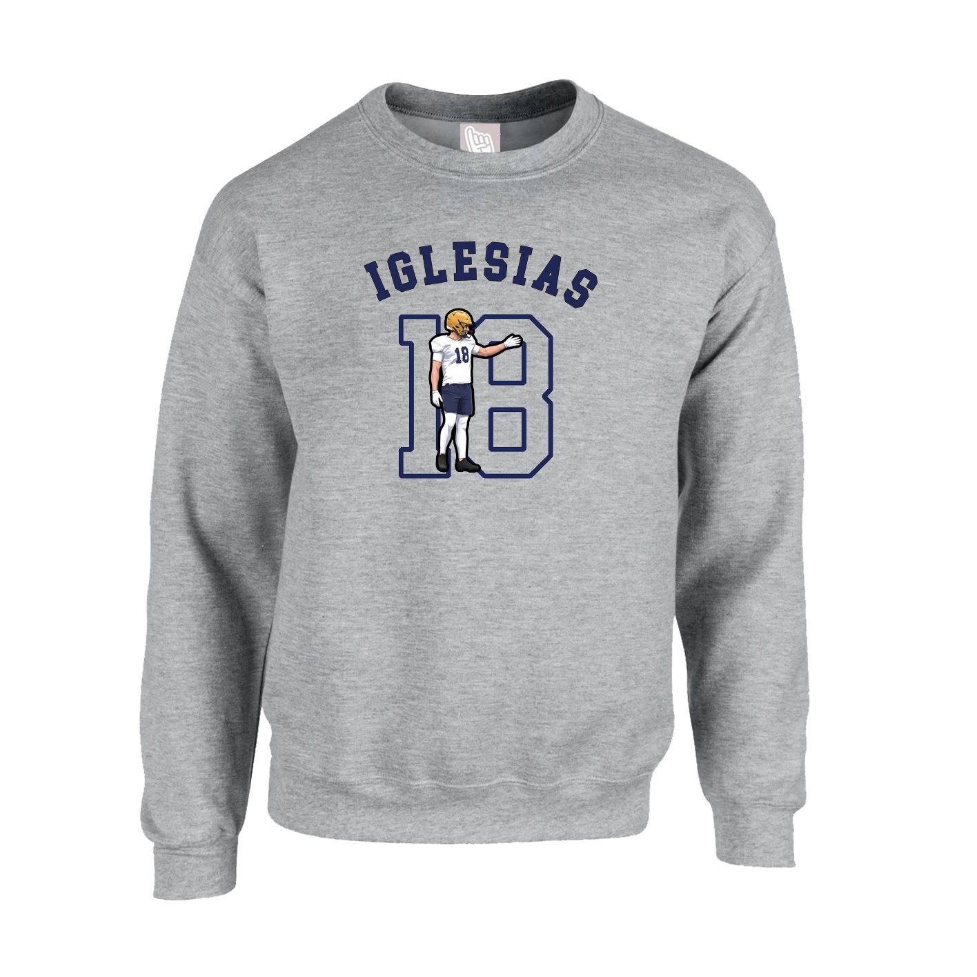 Fleece Crew — Shirsey Arch in Grey