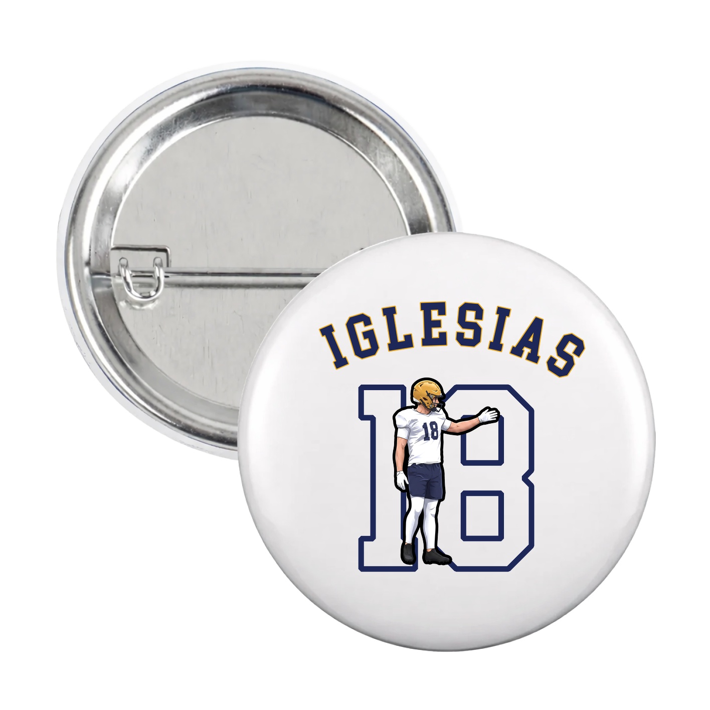 Game Day Button — Shirsey Arch in White