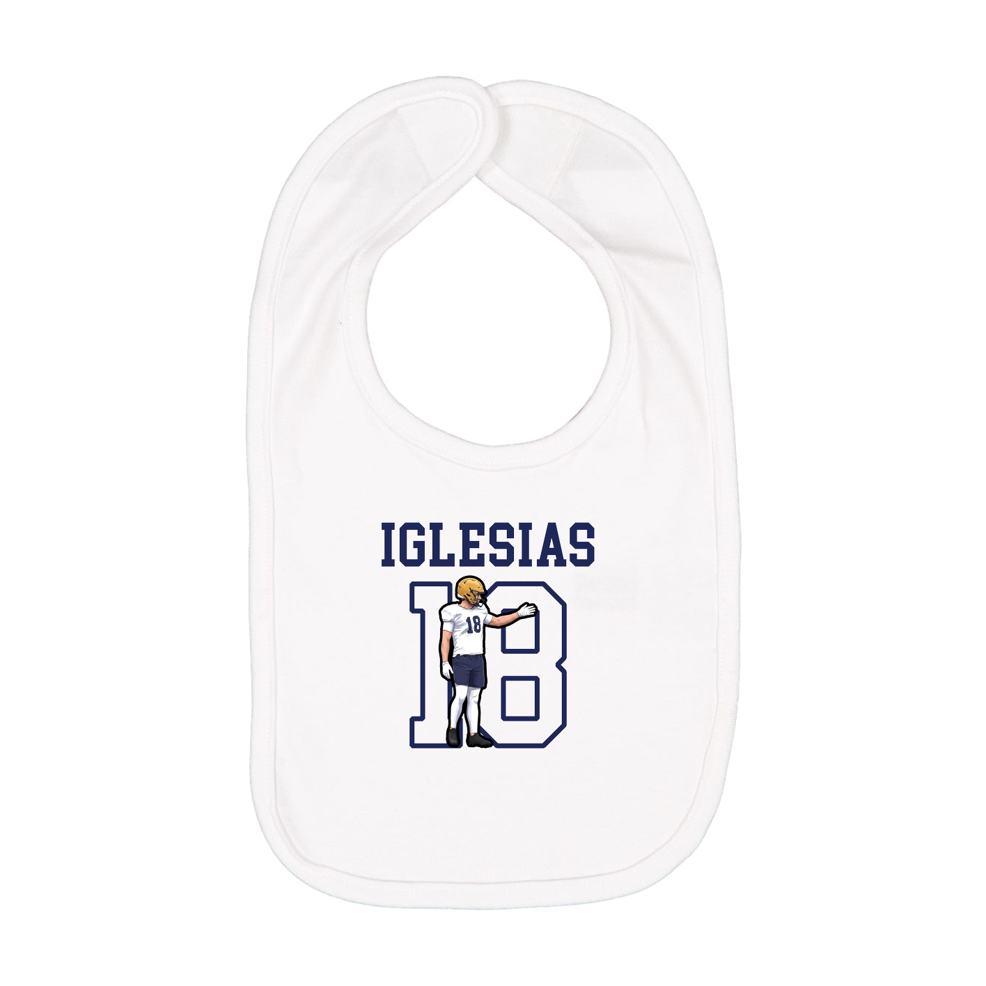 Infant Bib — Shirsey in White