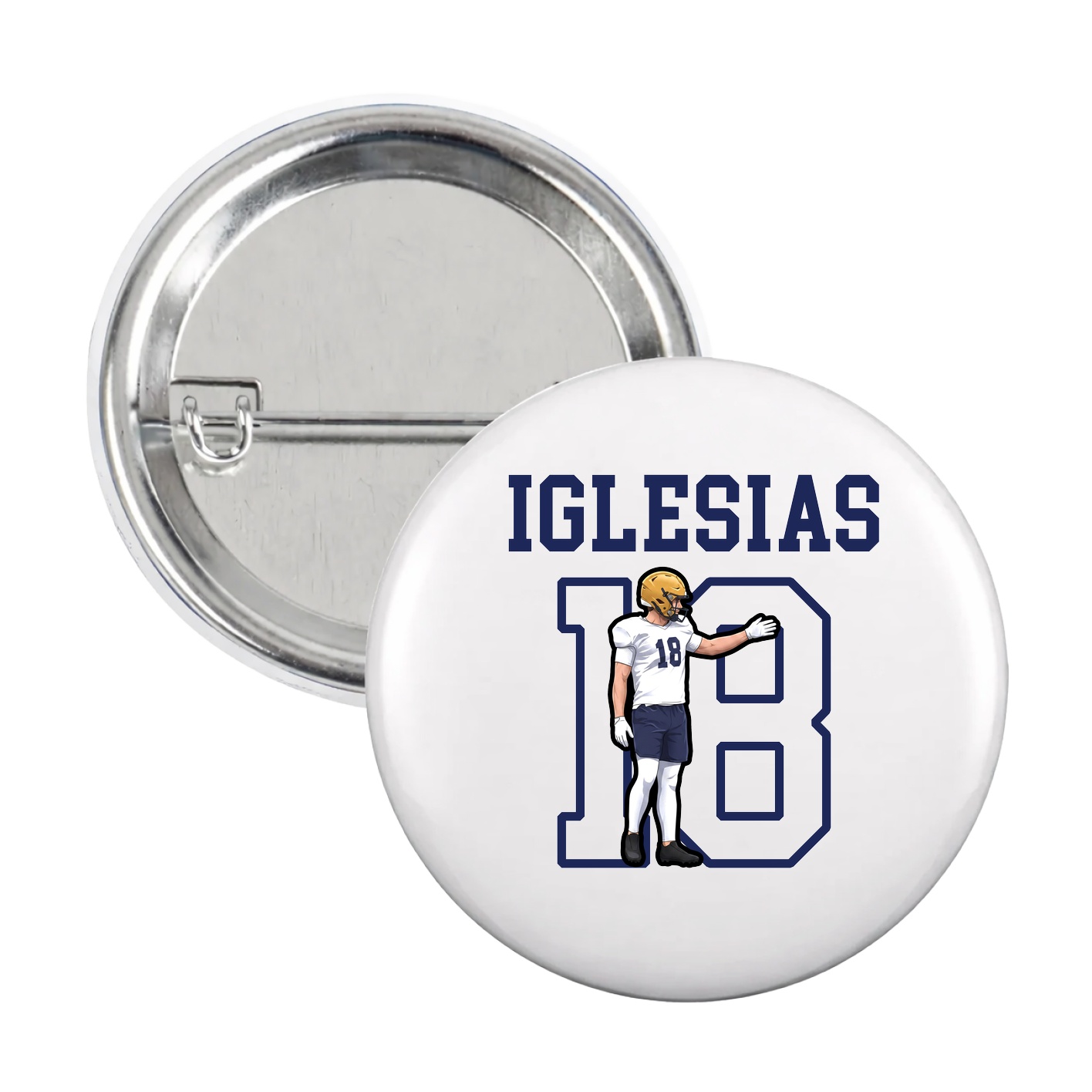 Game Day Button — Shirsey in White
