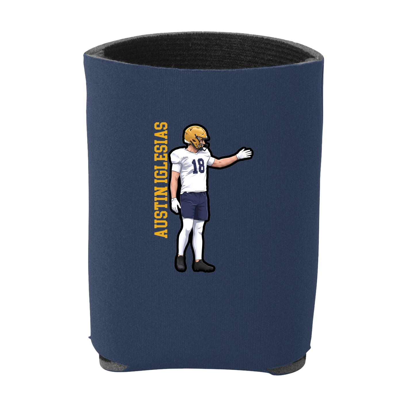 Can Holder — Name Vertical in Navy