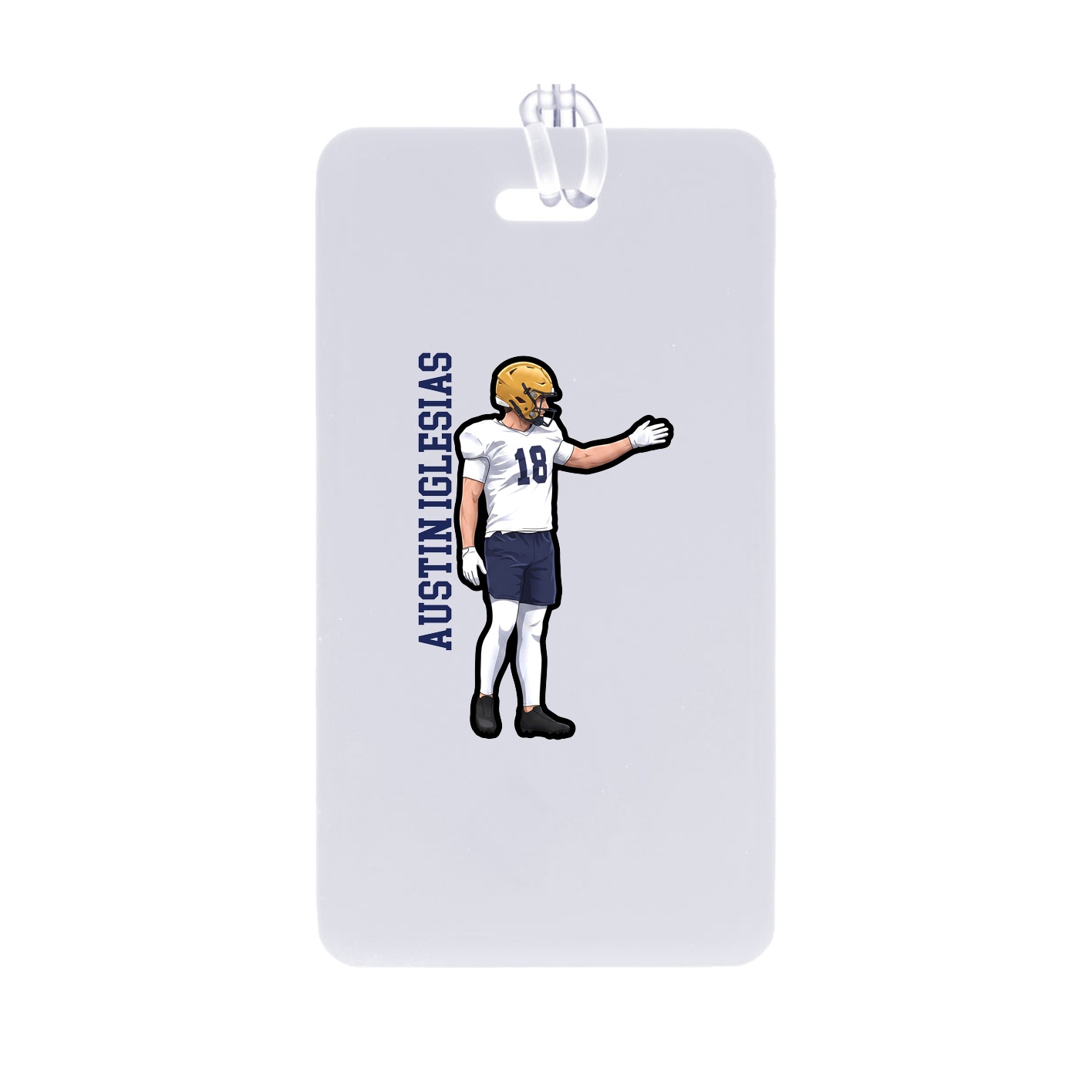 Bag Tag — Name Vertical in Classic