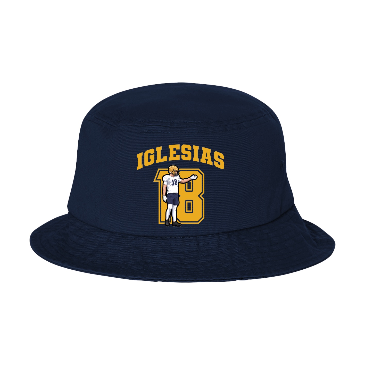 Bucket Cap — Number in Navy