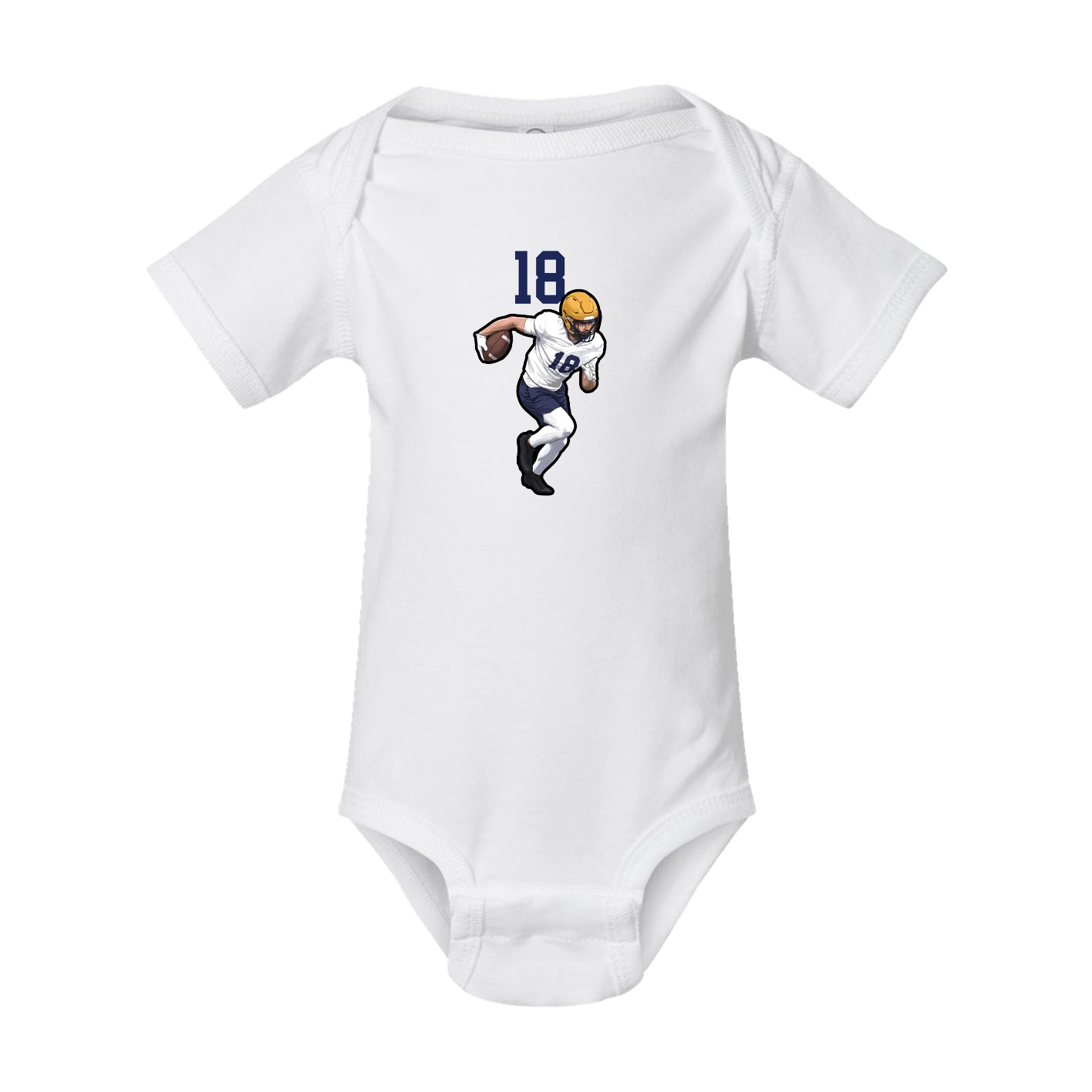 Baby Onesie — Number Top in White