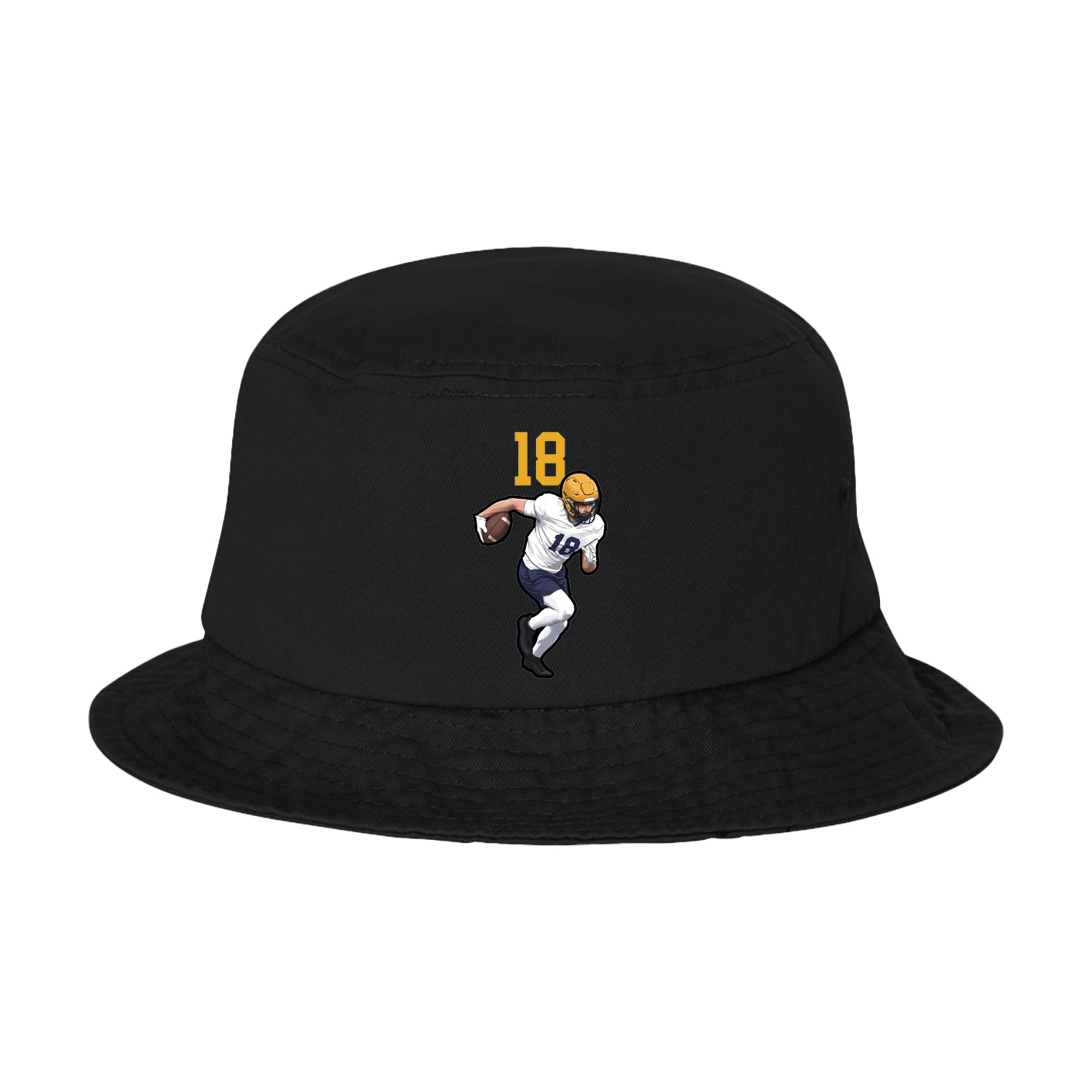 Bucket Cap — Number Top in Black