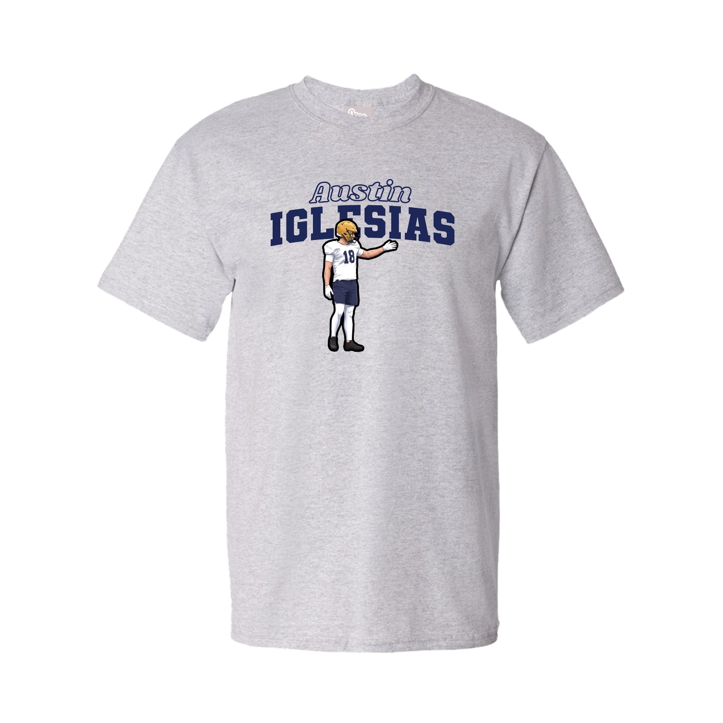 Tee — Name Arch in Grey