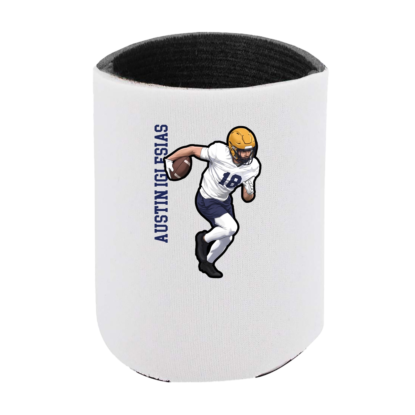 Can Holder — Name Vertical in White