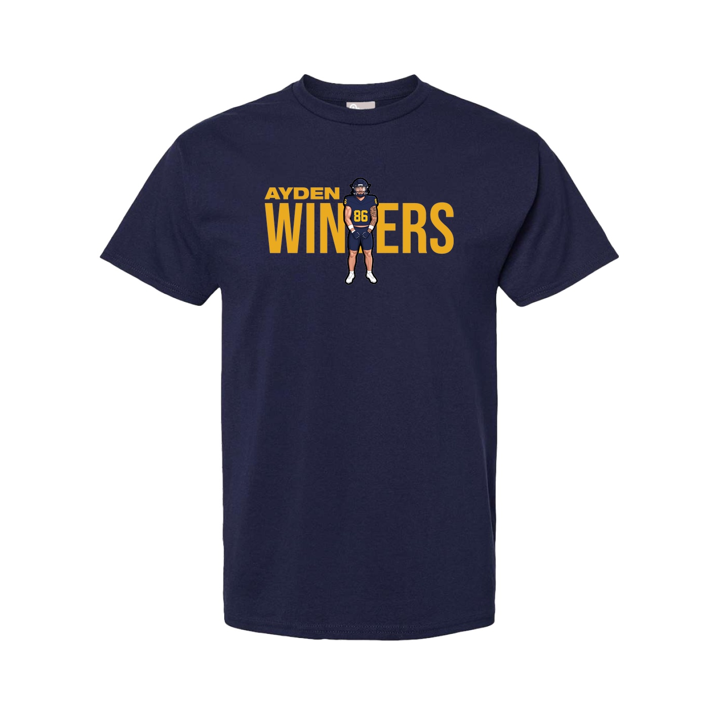 Tee — Player Name in Navy