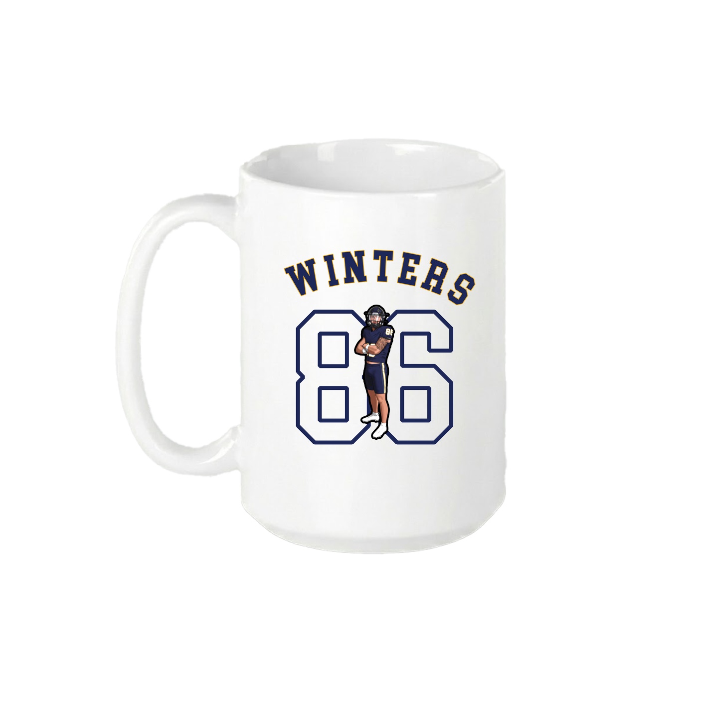 15oz Coffee Mug — Shirsey Arch in White
