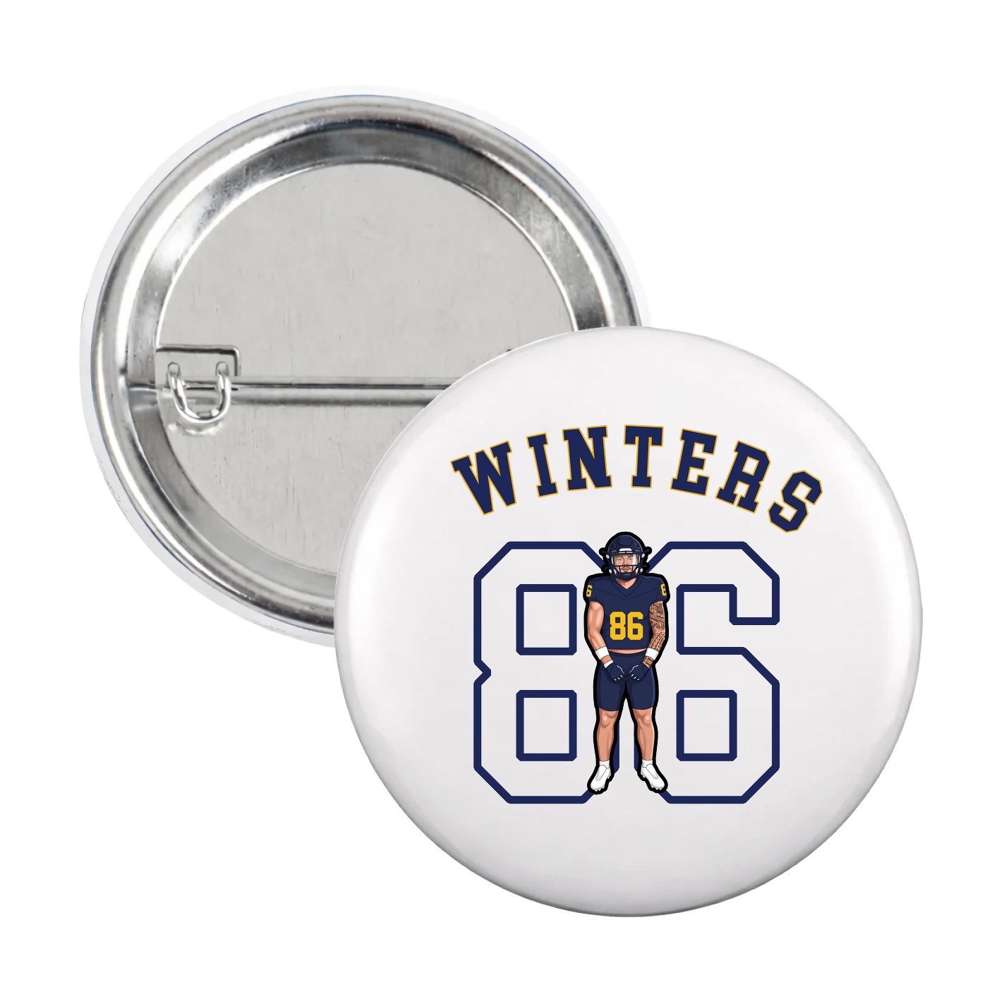 Game Day Button — Shirsey Arch in White