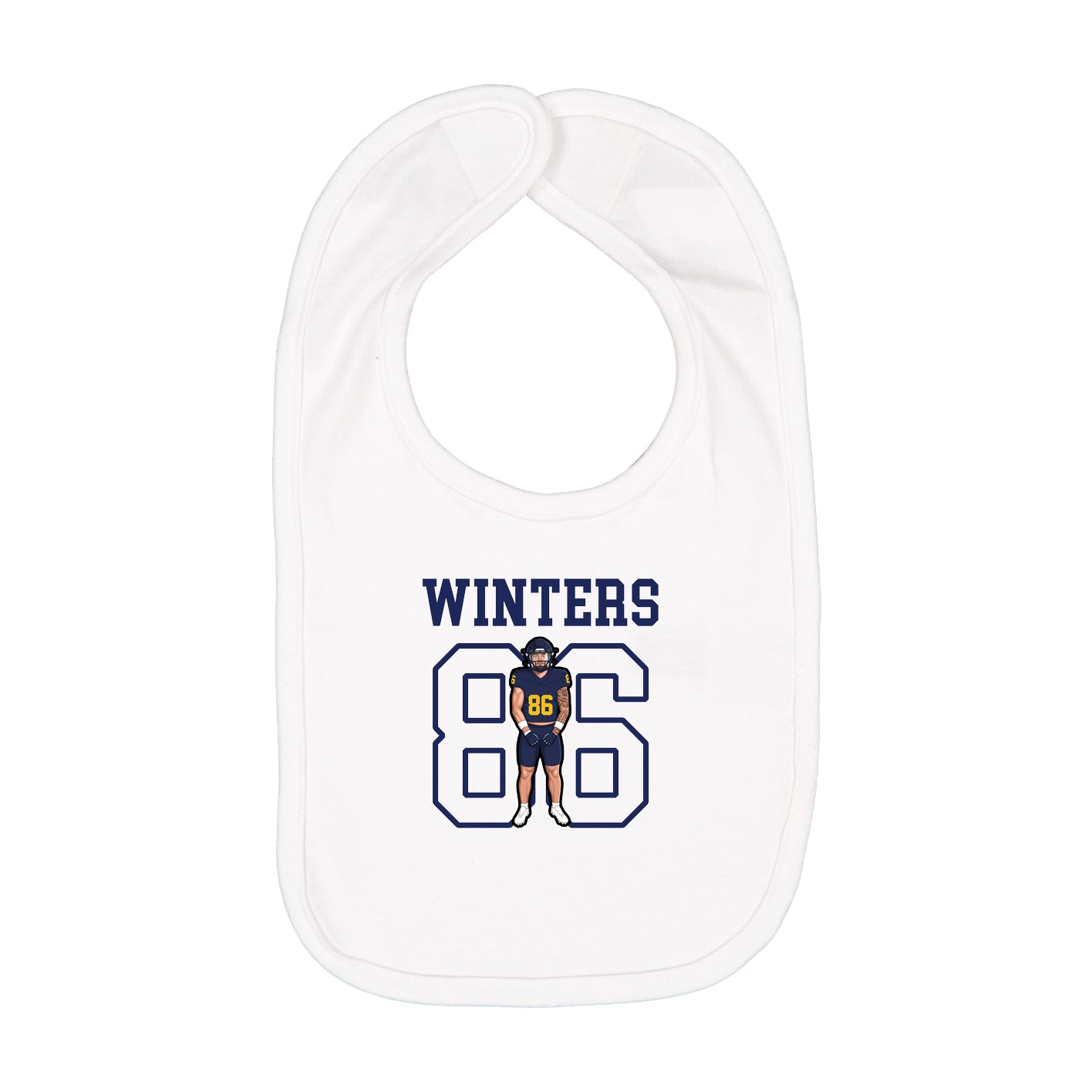 Infant Bib — Shirsey in White