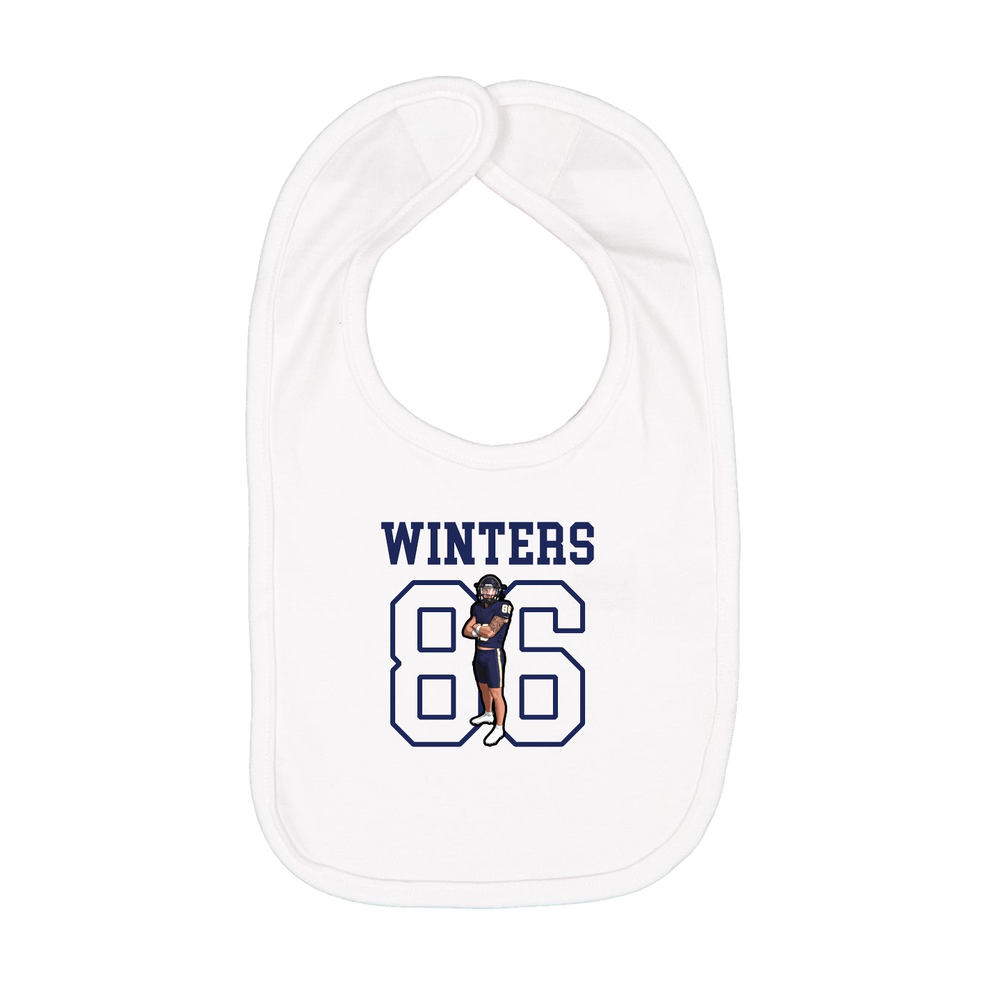 Infant Bib — Shirsey in White