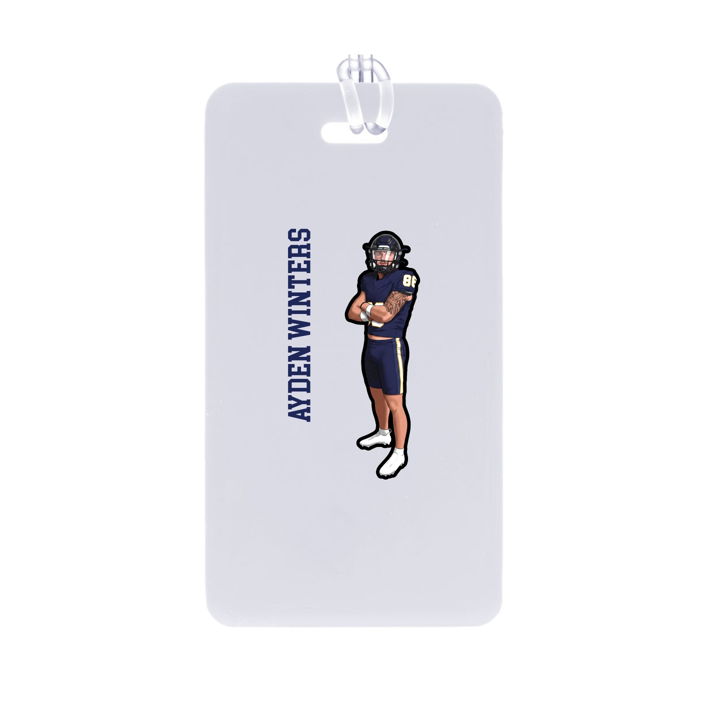 Bag Tag — Name Vertical in Classic