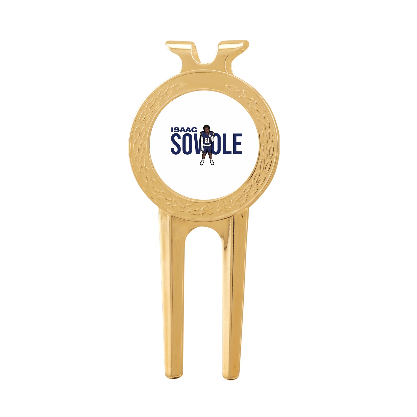 Divot Tool with Ball Marker — Player Name in Classic