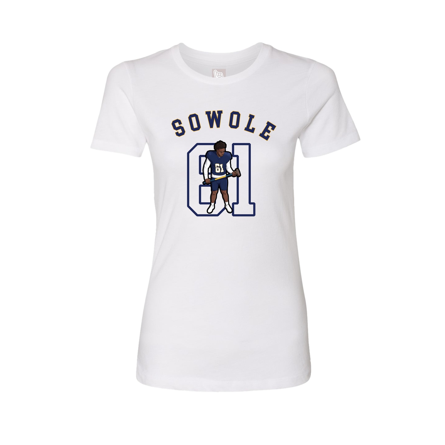 Fitted Women's Tee — Shirsey Arch in White