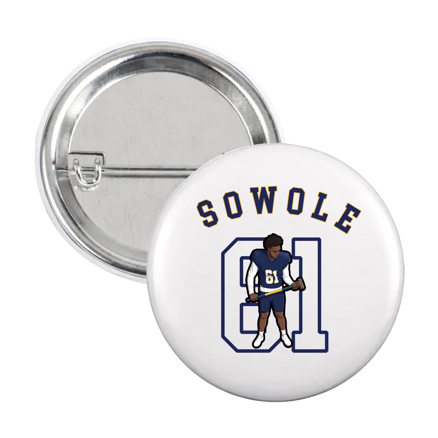Game Day Button — Shirsey Arch in White