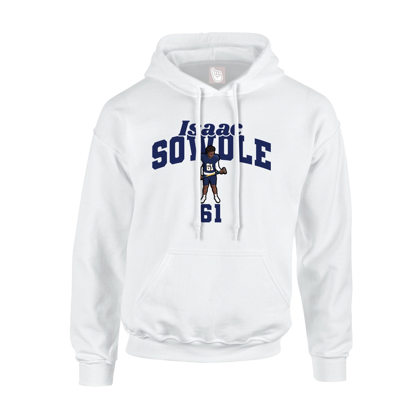 Hoodie — Signature Arch in White