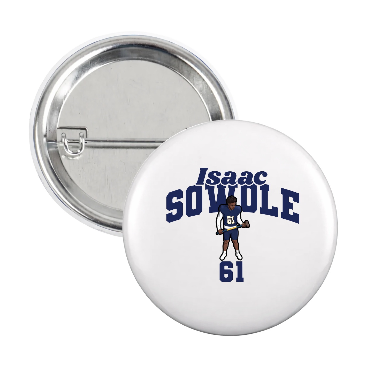Game Day Button — Signature Arch in White