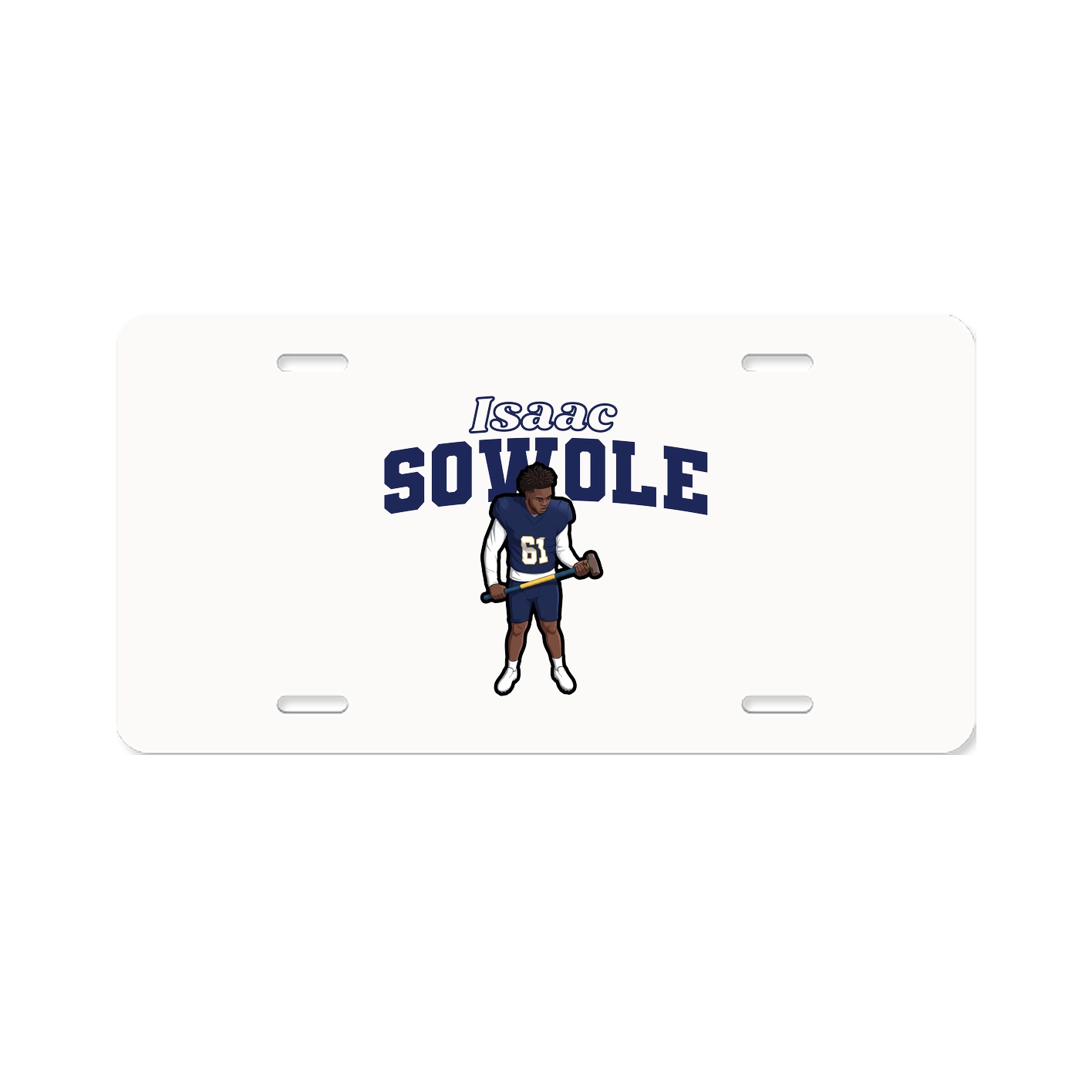 License Plate — Name Arch in Classic