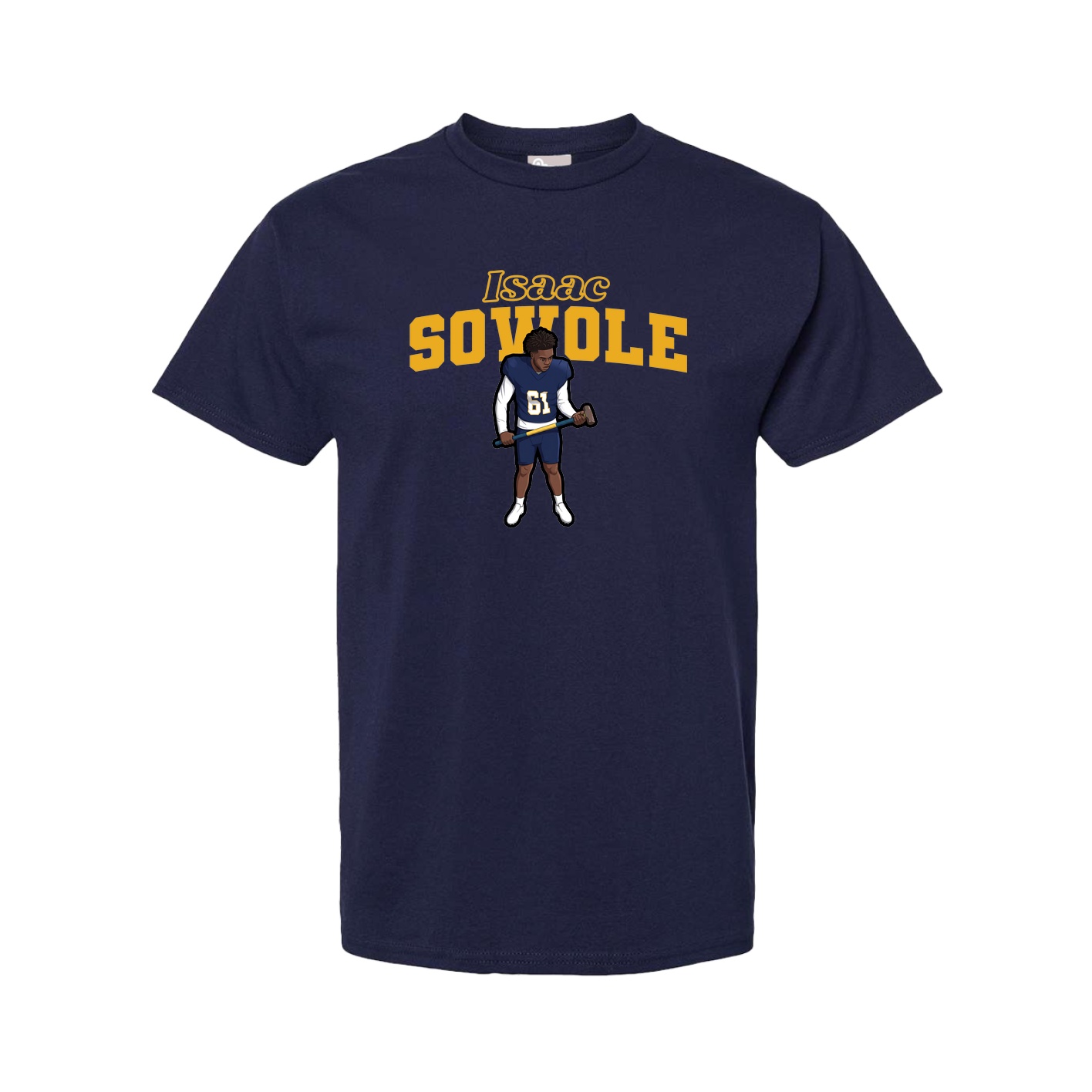 Youth Tee — Name Arch in Navy