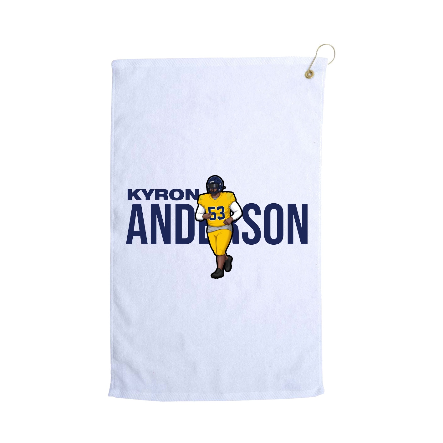 Golf Towel — Player Name in White