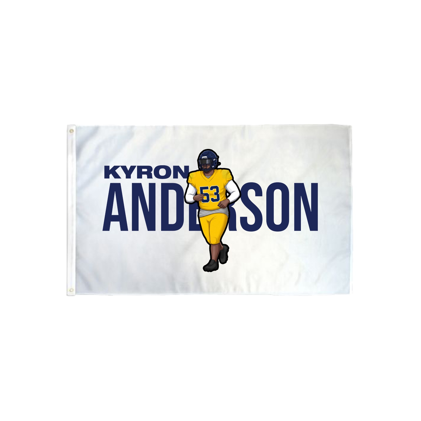 3x5 Flag — Player Name in Classic