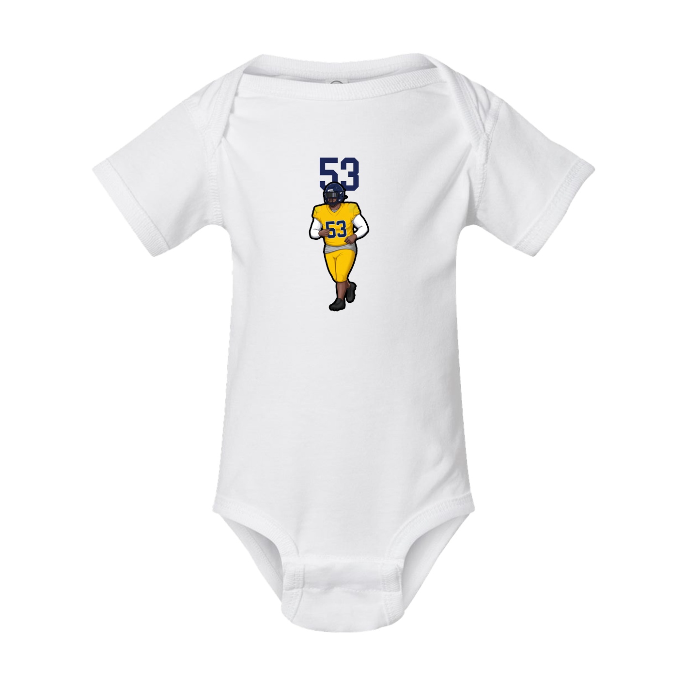 Baby Onesie — Number Top in White